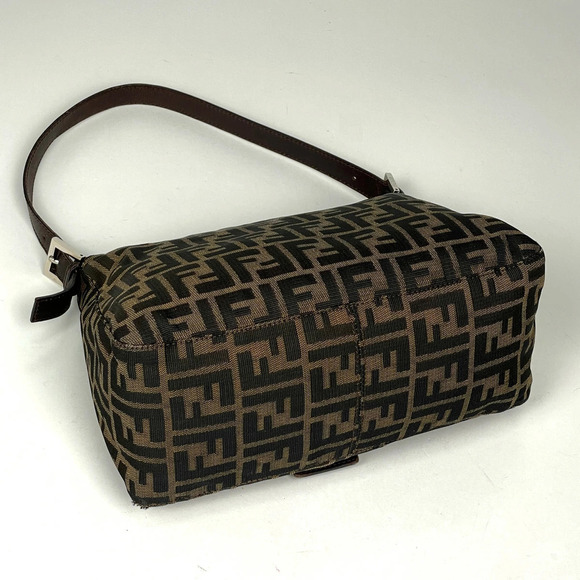 Fendi Zucca Shoulder Bag Mamma Baguette canvas brown main image 0